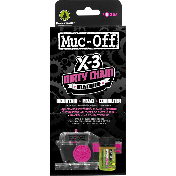 X-3 Dirt Chain Machine With Drivetrain Cleaner By Muc-Off Usa