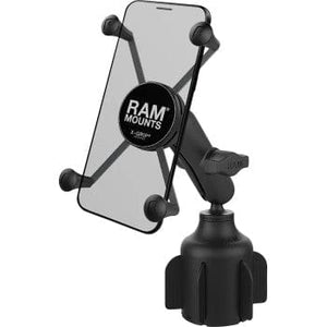 X-Grip® Large Phone Mount with Stubby™ Cup Holder Base By Ram Mounts RAP-B-299-4-UN10U Device Mount Adapter 06360567 Parts Unlimited