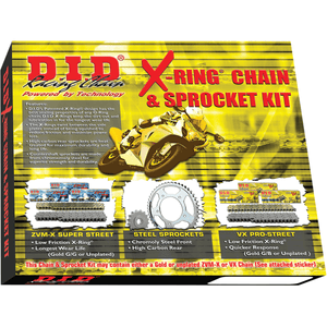 X-Ring® Chain Kit By Did DKK-005 Rear Drive Chain 1230-0356 Parts Unlimited Drop Ship