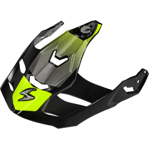 Xt9000 Peak Visor by Scorpion Exo 52-590-04 Helmet Shield 75-2201 Western Powersports Trailhead Hi-Vis