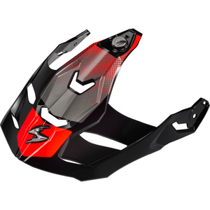 Xt9000 Peak Visor by Scorpion Exo 52-590-06 Helmet Shield 75-2203 Western Powersports Trailhead Red