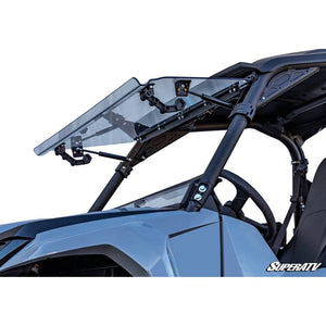 Yamaha Wolverine RMAX Scratch Resistant Flip Windshield by SuperATV Folding Windshield SuperATV