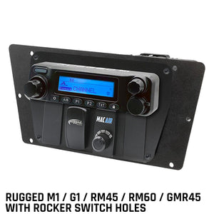 Yamaha Yxz Multi-Mount by Rugged Radios MT-YXZ-MM-RS 01033172745002 Rugged Radios Rugged M1/G1/RM45/RM60/GMR45 with Switch Holes