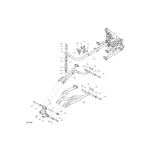 Yellow LH Rear Lower Suspension Arm by Can-Am 706002872 OEM Hardware 706002872 Off Road Express