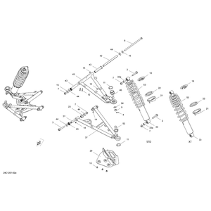 Yellow Spring by Can-Am 706201497 OEM Hardware 706201497 Off Road Express