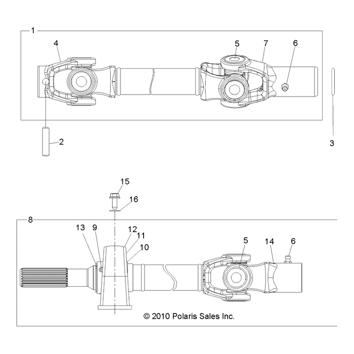 Yoke, Skip Tooth W/Fitting by Polaris