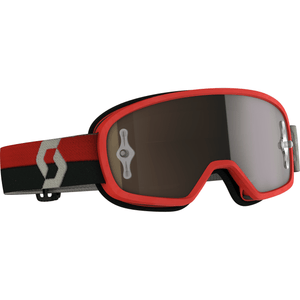 Youth Buzz MX Pro Goggle by Scott 272836-1010324 Goggles 51-5489 Western Powersports Red/Grey/Gold