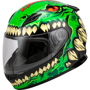 Youth GM-49Y Drax Helmet by GMAX F1499052 Full Face Helmet 72-7301YL Western Powersports Green / Youth LG