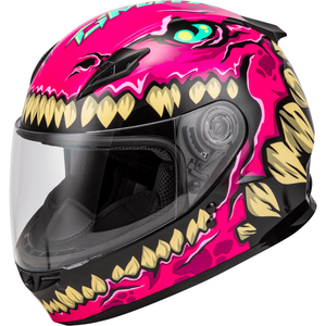 Youth GM-49Y Drax Helmet by GMAX F1499402 Full Face Helmet 72-7304YL Western Powersports Pink / Youth LG