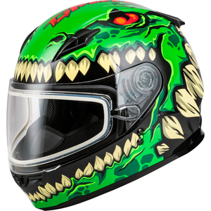 Youth GM-49Y Drax Snow Helmet by GMAX F2499052 Full Face Helmet 72-7308YL Western Powersports Green / Youth LG