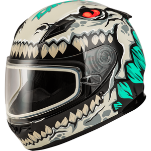 Youth GM-49Y Drax Snow Helmet by GMAX F2499122 Full Face Helmet 72-7313YL Western Powersports Silver / Youth LG