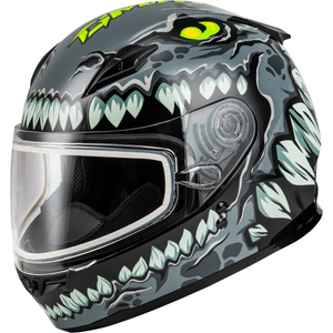 Youth GM-49Y Drax Snow Helmet by GMAX F2499242 Full Face Helmet 72-7309YL Western Powersports Grey / Youth LG