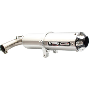 Yxz 1000R Slip On By Trinity Racing TR-4158S Sport Muffler TR-4158S Trinity Racing Brushed