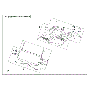 Z8 Rear Windshield by CF Moto NC-CFMZ8-RW OEM Hardware NC-CFMZ8-RW Northstar Polaris