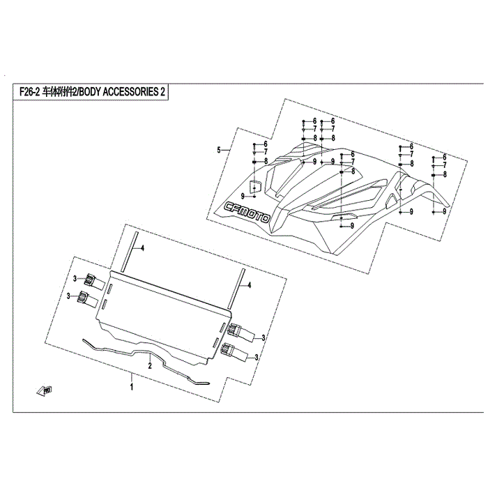 Z8 Windshield Wiper Kit by CF Moto