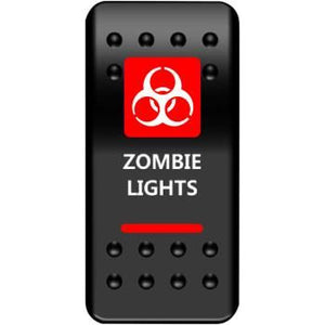 Zombie Light Rocker Switch Red by Moose Utility ZMB-PWR-R Rocker Switch 21060451 Parts Unlimited