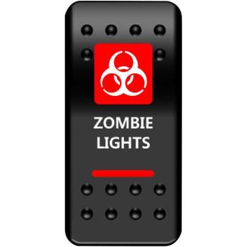 Zombie Light Rocker Switch Red by Moose Utility